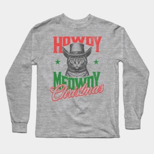 Howdy Meowdy Christmas Long Sleeve T-Shirt